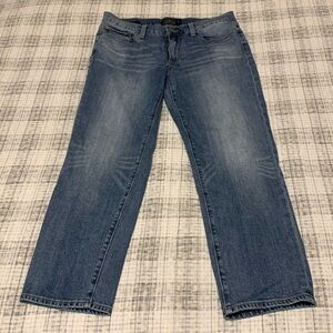 Lucky brand sweet n crop size 10 blue jeans
